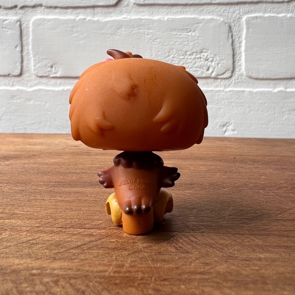 LPS littlest pet shop Brown owl with bow - Picture 4 of 5